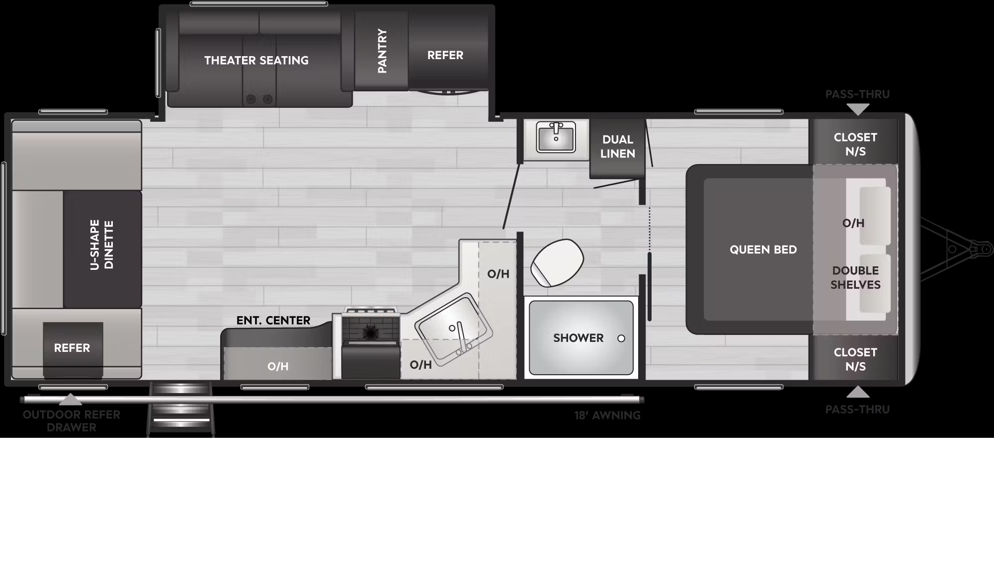 2023 KEYSTONE SPRINGDALE 256RDWE, , floor-plans-day image number 0